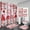 Pink Red Love, variant on 4PCS Valentine's Day Highland Cow Shower Curtain Sets with Rugs, Waterproof Fabric White Shower Curtain, Red Plaid Romantic Pink Rose Floral Love Funny Bull Cattle Farm Animal Bathroom Decor