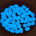 thumbnail image 4 of Luxtrada 100PCS Glow in The Dark Pebbles Stones for Indoor and Outdoor Walkways Garden Driveway Yard Fish Tank Decor Powered by Light and Solar, 4 of 9