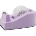 thumbnail image 2 of Dispensador de cinta adhesiva de escritorio resistente, accesorios de oficina con diseño floral, base antideslizante con peso, color morado macaron, 10,3 x 6 x 4,6 cm., 2 of 5