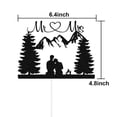 thumbnail image 5 of Cake Topper ZLPDS, diseño romántico para bodas en la montaña y al aire libre, 5 of 5