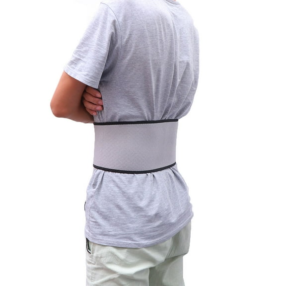 Soimiss 1Pcs Kids Abdominal Binder Grey Waist Protector For Sports Protection