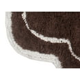 thumbnail image 2 of Home Weavers Allure Collection 100% Cotton Non-Slip Bathroom Rug Set Machine Washable Bathroom Rug-17"x24", Bath Rug- 21"x34", U Shaped Contour- 20"x20", Brown Color 3 Piece Bath Rug set, 2 of 9