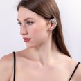 thumbnail image 3 of Orejeras para Mujer, Pendientes de Hada de Elfo Hechos a Mano, Pendientes de Filigrana con Clip para Disfraces de Halloween, Cosplay, Boda, Hechos a Mano JM, 3 of 5