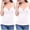 White, variant on Fanxing Pack 2 Tank Tops with Built in Bra for Women V-Neck Seamless Camisoles 2 Pcs Summer Workout Going Out Tankini Camis Beige,M