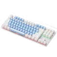 thumbnail image 2 of 87 teclas Teclados para juegos con cable Interruptor azul impermeable a prueba de salpicaduras ergonómico Computadora de azul CUTICAT Teclado mecánico, 2 of 8