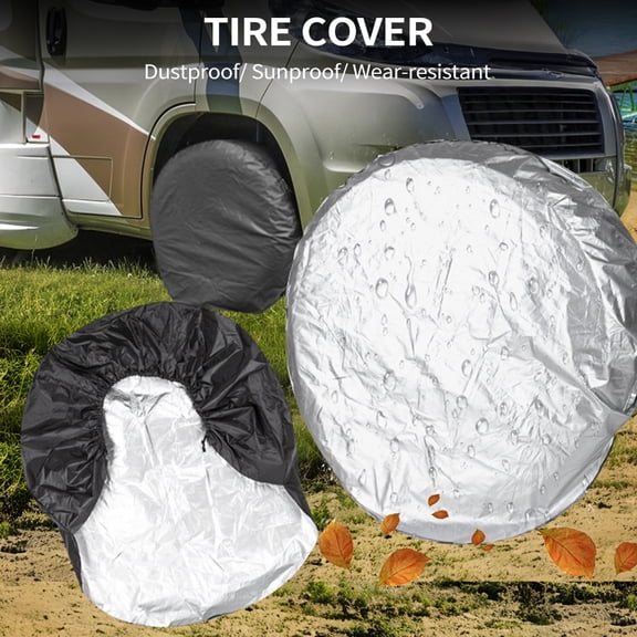 Tire 1Pcs Spare Tire Wheel Cover, 29''-32'' Waterproof Dustproof Tire Cover Universal Fit For RVs Cars Trucks SUVs Campers Trailers