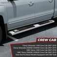 thumbnail image 4 of Nuvision 6" Tactical Bulldog Running Board Side Step Nerf Bar for 07-19 Silverado Sierra Crew Cab, 4 of 6
