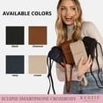 thumbnail image 5 of Kedzie Eclipse Smartphone Crossbody Bag Vegan Leather Cell Phone Bag, Cream (Women's), 5 of 8