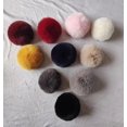 thumbnail image 4 of Pompón de piel de zorro Artificial suave Multicolor, pompones de poliéster para gorros de punto, sombreros y llaveros, accesorios de ropa de invierno, 4 of 4