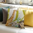 thumbnail image 3 of BANET My Own Name Pillowcase, with Name, Polyester, Plush Fleece - Jungle White, 3 of 5