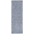 thumbnail image 3 of SAFAVIEH Micro-Loop Catrine Abstract Ogee Wool Runner Rug, Grey/Ivory, 2'3" x 7', 3 of 7