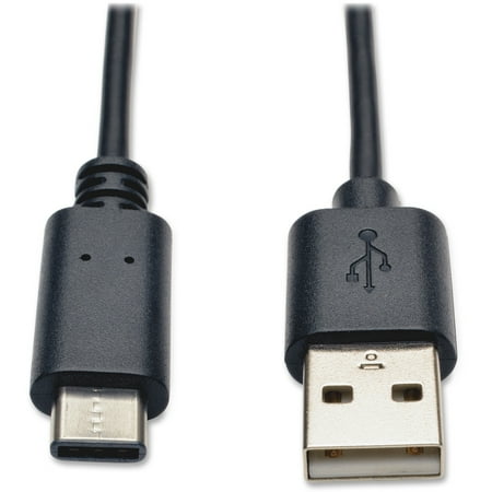 UPC: 0037332188571 | Tripp Lite U038-006 USB Type-A Male to USB-C Hi-speed Cable 1 Black