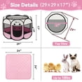 thumbnail image 2 of Playpen Siedihit Pink Puppy para perro y gato con bolsa de transporte, 2 of 6