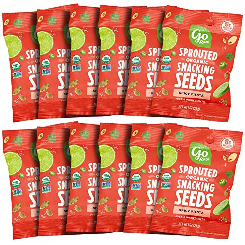 Go Raw Spicy Fiesta Pumpkin & Sunflower Seed Snack Mix, Grab and Go