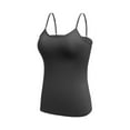 thumbnail image 5 of Coobie Women’s Padded Camisole with Adjustable Straps, Seamless Tank Top with Built-in Bra, Style 1245, 5 of 8