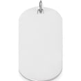 thumbnail image 1 of 14k White Gold Plain .035 Gauge Engraveable Dog Tag Disc Pendant / Charm, 1 of 2