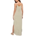thumbnail image 4 of Robes d'Été pour Femmes Mode Femmes Décontracté Col en V Robes Unies Été Sans Manches Robe Pull Robes de Soirée pour Femmes Élégantes Élégantes en Solde, 4 of 6