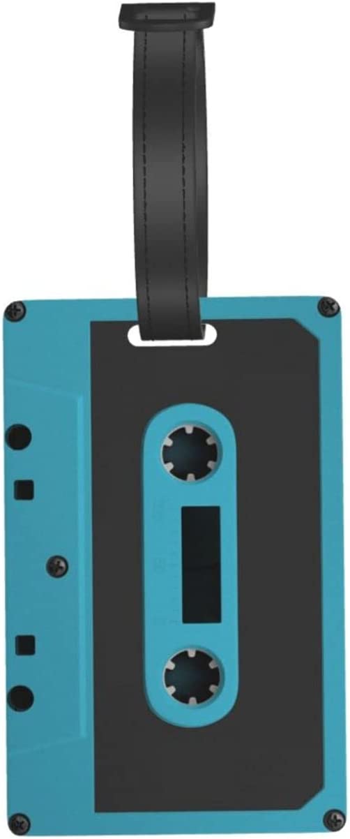 QIBAIDAN Cassette Tape Luggage Tag Identifier for Suitcases 1Pcs with