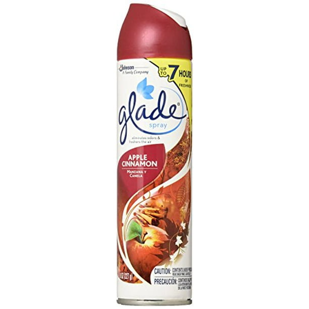 Glade Aerosol Air Freshener, Apple Cinnamon, 8 oz