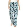 thumbnail image 2 of Lsque Penguins Whales Print Women's Pajama Pants, Lounge Pant - Comfortable Home Wear,Elastic Waistband, Stylish Design-Small, 2 of 9