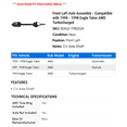 thumbnail image 2 of Front Left Axle Assembly - Compatible with 1990 - 1998 Eagle Talon AWD Turbocharged 1991 1992 1993 1994 1995 1996 1997, 2 of 2