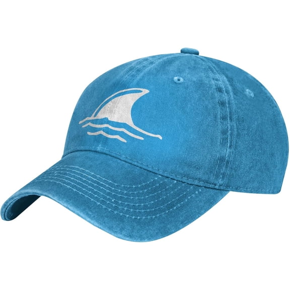 Shark Fin in Water Unisex Adult Adjustable Sports Hat, Visor, Decorative Hat, Casual Hat, Cowboy Hat Outdoor Hat