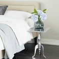 thumbnail image 2 of DecMode 16" x 22" Silver Aluminum Accent Table, 1-Piece, 2 of 10