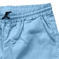 thumbnail image 5 of Cotton Cargo Shorts for Men Elastic Waist Drawstring, Relaxed Fit Side Multi-Pocket Lightweight Breathable Summer Work Shorts for Outdoor Hiking Travel Casual Wear, S-4XL, 5 of 5
