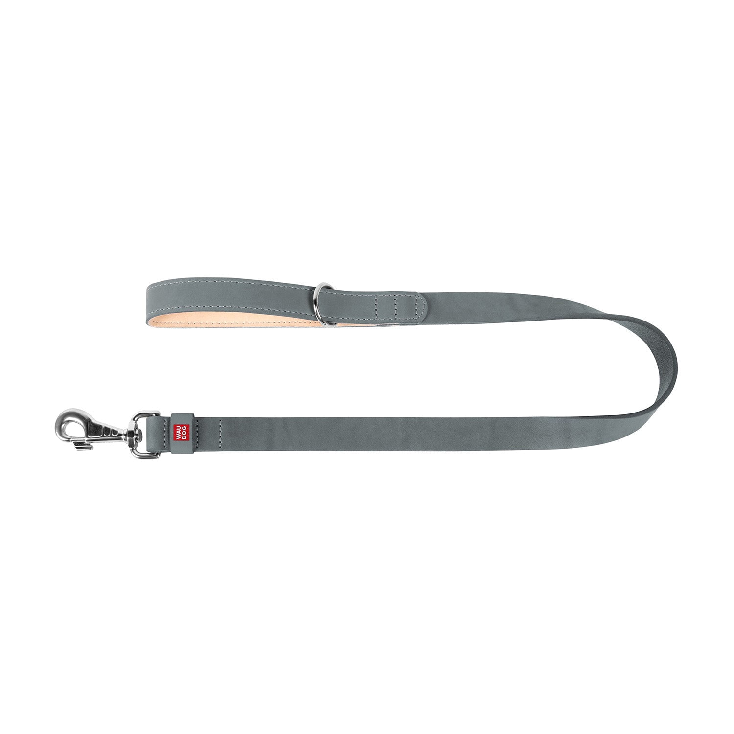 WAUDOG Classic Design Leather Dog Leash for Puppy Small Medium and Large Dogs - Boy & Girl Leather Dog Collar | Special Design Leather Leash for Training & Walking Cute Small, Medium Large Dogs - Pink