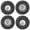 Silver, variant on Suodoka 1/10 Scale RC Crawler Rubber Tires with Metal Wheel Hub, 2.2 Inch, 4.7 in / 12 cm Diameter, Gravel Dragon Claw Hook Tread, 4 Pieces Set for Redcat HPI Axial Traxxas HSP Tamiya - Red