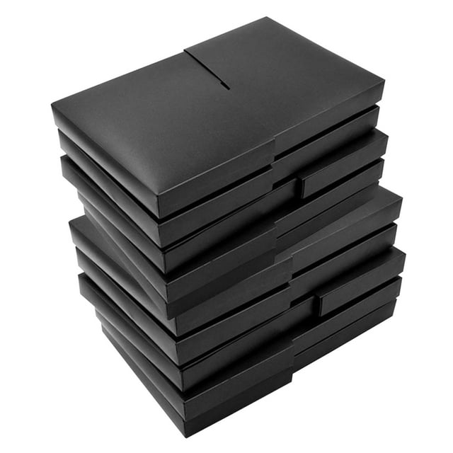 QUMIIRITY 10PCS Black Game Card Storage Case PP Material with Firm Adhesive for Game Disc Protection