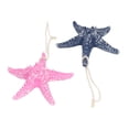 thumbnail image 3 of 2 piezas de estrellas de mar de dedo 13x13cm Azul oscuro Rosa Pequeñas estrellas de mar de resina con tema de playa Decoración de pared para fiesta Navidad Halloween, 3 of 9