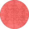 thumbnail image 1 of Ahgly Company Indoor Round Oriental Red Industrial Area Rugs, 5' Round, 1 of 4