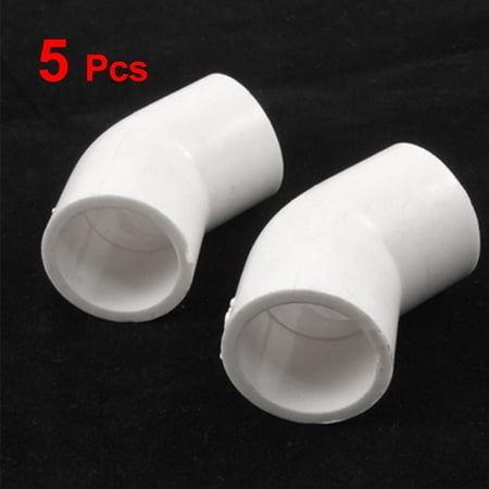 45 Degree Slip Elbow - Unique Bargains 20mm x 20mm Slip 45 Degree PVC Pipe Elbow Connectors Couplers 5 Pcs