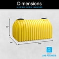 thumbnail image 3 of Norwesco Double Compartment Septic Tank with Gaskets and Tees, 1000 Gallon, Yellow, 3 of 8