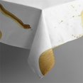 thumbnail image 5 of Gold Splash Marble Pattern Square Tablecloth,Waterproof Square Table Cover,Wipeable Spillproof Washable Table Cover for Home Kitchen Party Decor 52"x52"(132x132cm), 5 of 6