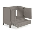 thumbnail image 6 of Alaterre Furniture Williamsburg 36 in. Bathroom Vanity - Freestanding Cabinet Without Sink - Wood Vanity with Soft-Close Doors, Gray, 6 of 9
