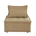 thumbnail image 5 of Weston Home Skagway Velvet Tufted Modular Accent Chair with Pillow Back, Taupe, 5 of 10