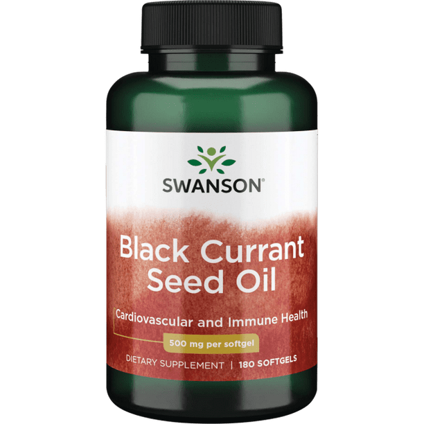 Swanson Black Currant Seed Oil Gla (Omegatru) 500 mg 180 Softgels