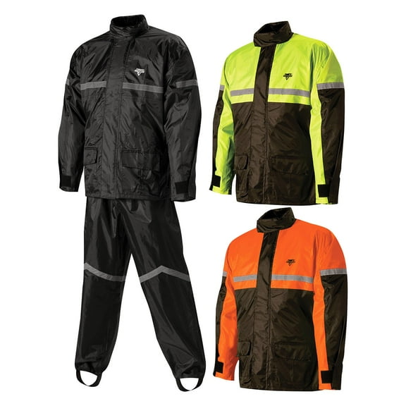 Nelson-Rigg SR-6000-HVY-06-3XL - SR-6000 Stormrider Motorcycle Rain Suit (3X-Large, Black/Yellow)