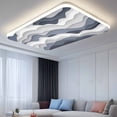 thumbnail image 2 of Navy Blue Ombre Fluorescent Light Covers, Modern Geometric Moire Abstract Art Magnetic Light Covers for Ceiling Lights, Fluorescent Ceiling Shade Filters for Classroom Bedroom Office 4x2Ft x 3PCS, 2 of 8