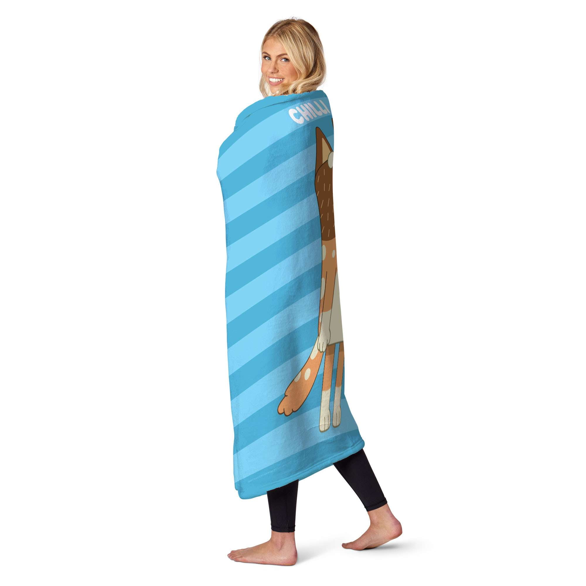 Bluey Roll Call Chilli Kids Silk Touch Throw Blanket