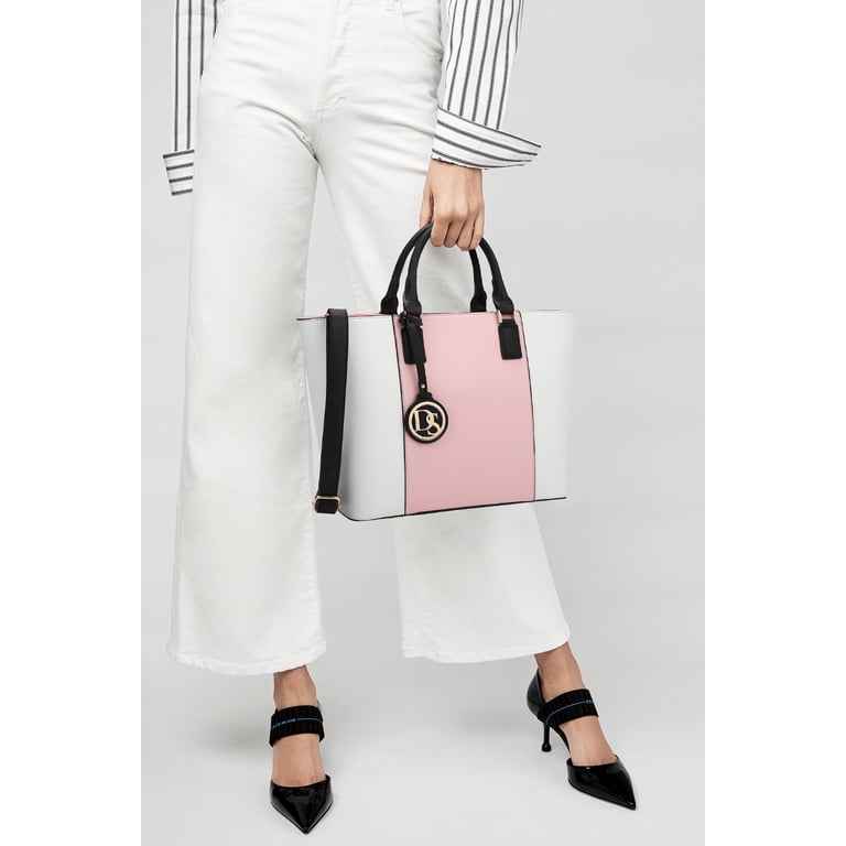 Dasein Women's Two-Tone Vegan Leather Tote with Wallet photo 6