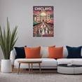 thumbnail image 5 of Chiclayo Peru Vintage Travel Poster with Magical Marketplace And Dusky Sky Canvas Poster, 5 of 8