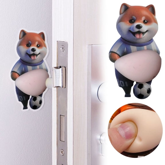 Dog Belly Sticker, Anti-Scratch Protection Corgi Stickers, 3D Soft Belly Pinch Toys for Car Door & Fridge Door(1 Pc)