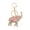 Pink, variant on HUANLEDASH Cartoon Elephant Pendant Keychain Sparkling Rhinestones Inlaid Car Keyring Backpack Bag Charm Keychain
