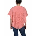 thumbnail image 3 of NY Collection Women's Petite Lace Poncho with Bar, 3 of 4