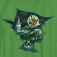 thumbnail image 2 of Boy's Peter Pan & Wendy Silhouette Peter Scenes Graphic Tee Kelly Green Small, 2 of 4