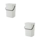 thumbnail image 3 of Bote de basura colgante duradero Matsuzay 12L 2piezas blanco, 3 of 6