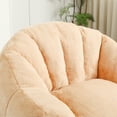 thumbnail image 6 of SUREGO Giant Bean Bag Chair with Armrests - Extra Large Memory Foam Filled, Super Soft Faux Fur, Comfy Lounger for Adults, Kids - Perfect for Living Room, Bedroom, Reading (41.4" x 35"), Brown, 6 of 7